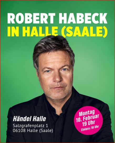 Robert Habeck IN HALLE (SAALE)!