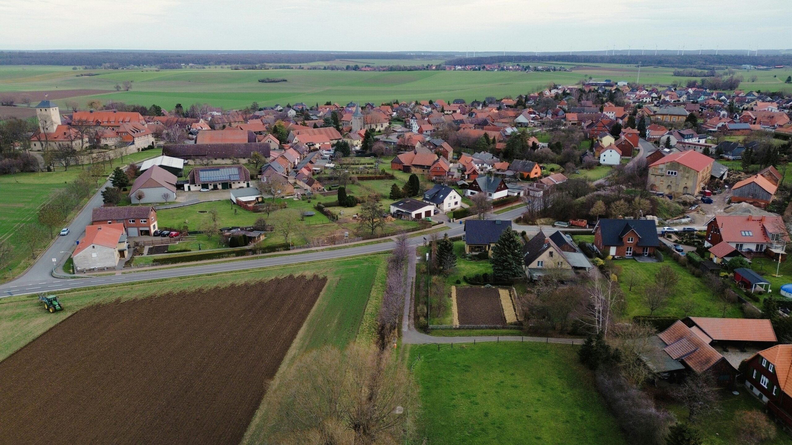 Dorf von oben